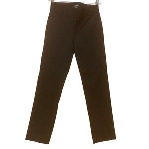 Loft Pants 00T black pull on skinny stretchy nwt inseam 29 inches mid rise